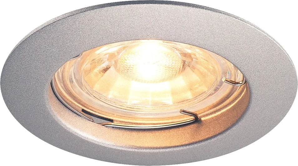 PIKA, Deckeneinbauleuchte, QPAR51, starr, silbergrau, max. 50W - Downlights von SLV – Produktfoto