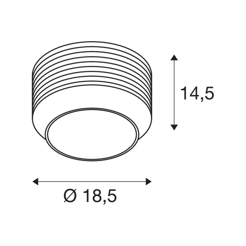 plafondlamp Pantilo Rope 19, zwart/grijs/zilver, glas by SLV in Black, Rookgrijs-transparant, Silver – product photo