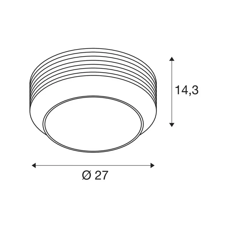 plafondlamp Pantilo Rope 27, zwart/grijs/zilver, glas fra SLV i Sort, Rookgrijs-transparant, Sølv – produktbillede