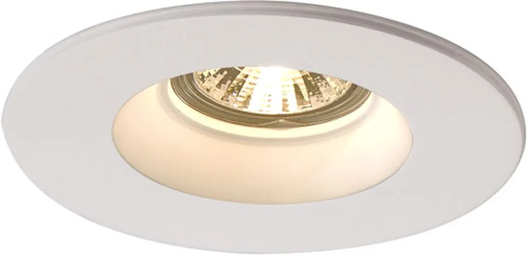 PLASTRA Einbauleuchte, QPAR51, rund, weißer Gips, max. 35W - Downlights von SLV – Produktfoto