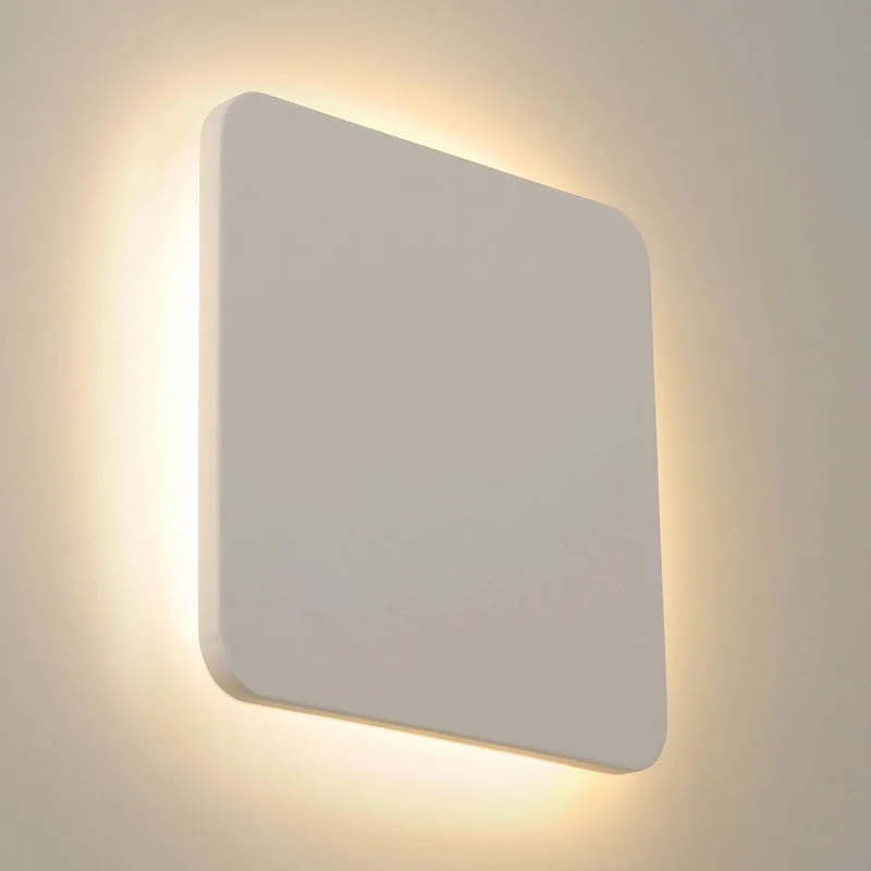 Plastra LED wandlamp van gips hoekig 30x30cm by SLV in White – product photo