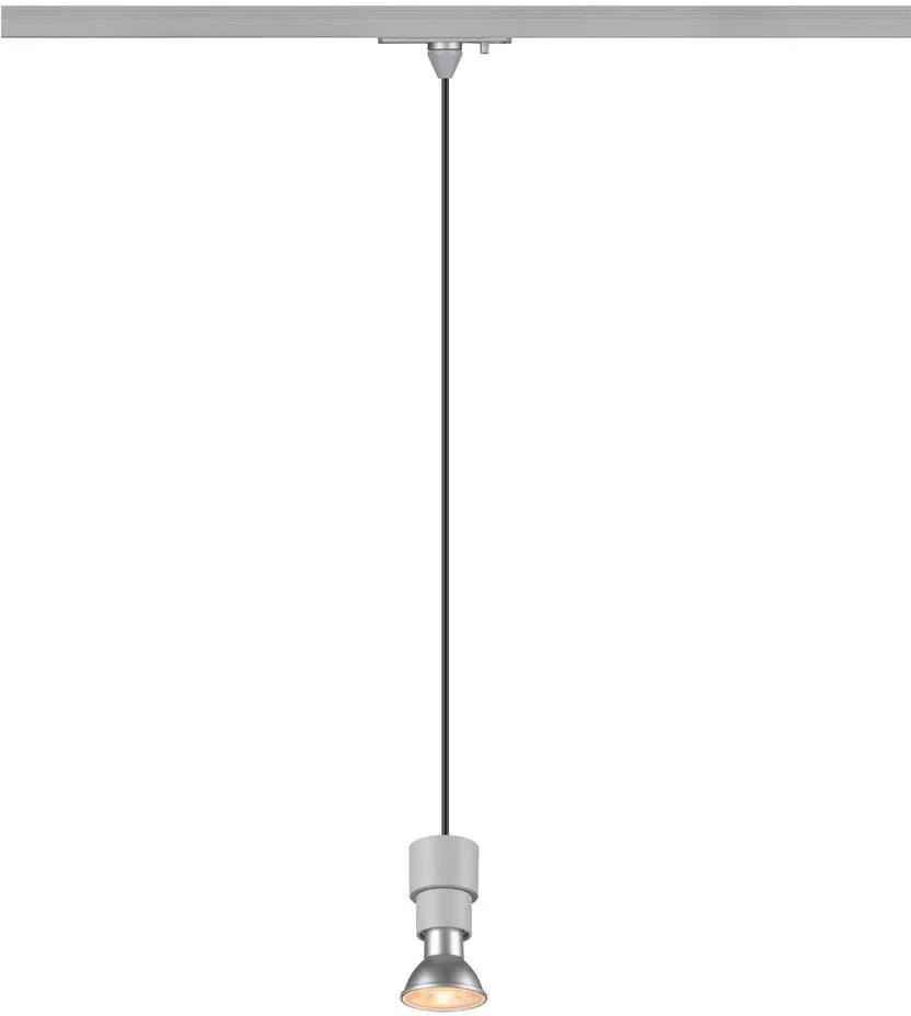 PURI 2.0 Basic, 1~ Pendelleuchte, GU10, Pendellänge 200cm, 1x max. 6W, grau - Leuchten mit 1 Phasen Adapter de SLV – photo produit