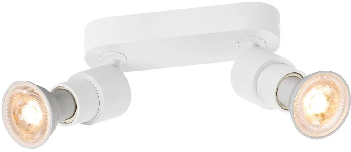 PURI 2.0 Basic, Wand- und Deckenaufbauleuchte, 2 x max. 6W GU10, weiß - Wand- und Deckenleuchten von SLV – Produktfoto