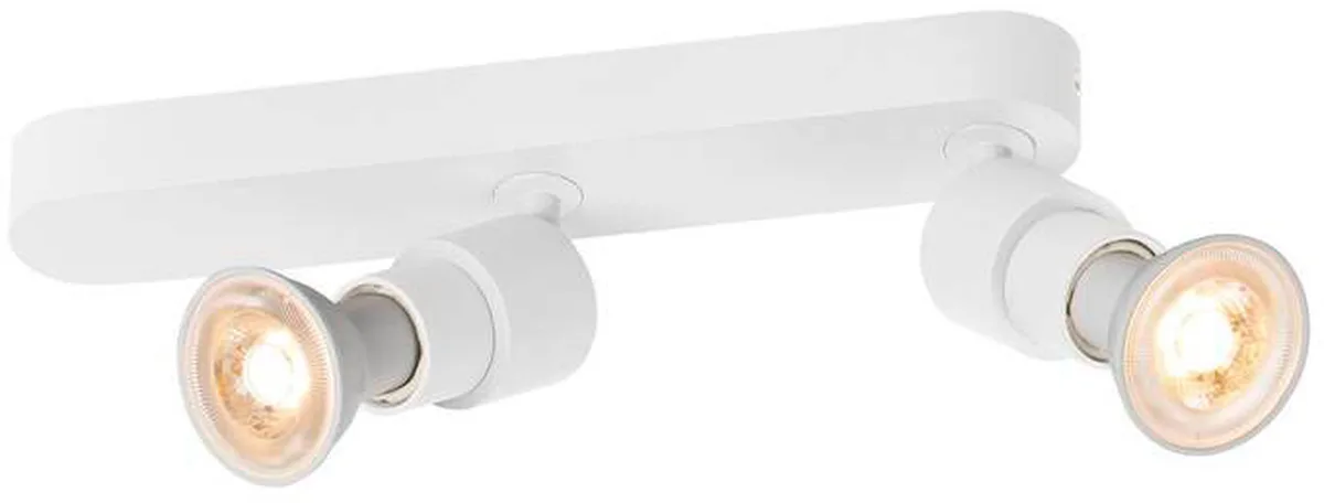 PURI 2.0 Basic, Wand- und Deckenaufbauleuchte, asymmetrisch, rund, 2 x max. 6W GU10, weiß - Wand- und Deckenleuchten von SLV – Produktfoto