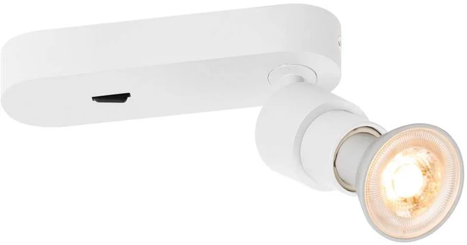 PURI 2.0 Basic, Wand- und Deckenaufbauleuchte, Schalter, rund, 1x max. 6W GU10, weiß - Wand- und Deckenleuchten van SLV – productfoto