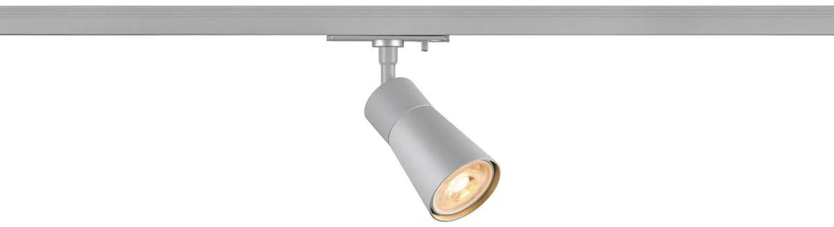 PURI 2.0 Cone, 1~ Spot, GU10, 1x max. 6W, grau - Leuchten mit 1 Phasen Adapter von SLV – Produktfoto