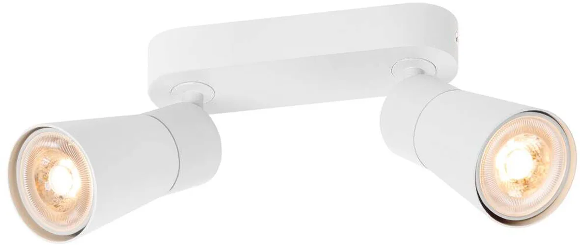 PURI 2.0 Cone, Wand- und Deckenaufbauleuchte, long, 2 x max. 6W GU10, weiß - Wand- und Deckenleuchten von SLV – Produktfoto