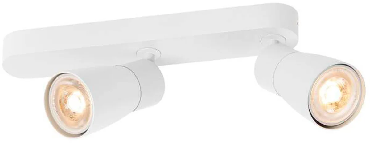 PURI 2.0 Dome, Wand- und Deckenaufbauleuchte, asymmetrisch, 2 x max. 6W GU10, weiß - Wand- und Deckenleuchten von SLV – Produktfoto