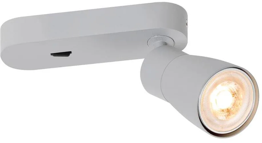 SpotPuri 2.0 Dome grijs enkel schakelaar - 1008307 van SLV – productfoto