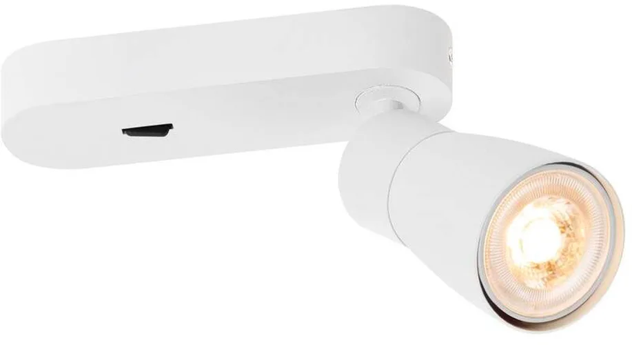 PURI 2.0 Dome, Wand- und Deckenaufbauleuchte, Schalter, rechteckig, 1x max. 6W GU10, weiß - Wand- und Deckenleuchten fra SLV – produktbillede