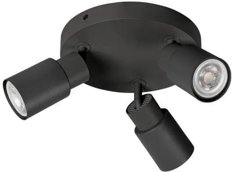 PURI 2.0 Tube CW Triple Round 3xGU10 6W IP20 (1008332) från SLV i Svart – produktbild
