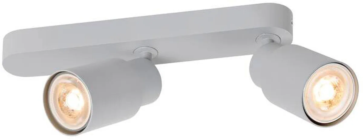 PURI 2.0 Tube, Wand- und Deckenaufbauleuchte, asymmetrisch, 2 x max. 6W GU10, grau - Wand- und Deckenleuchten fra SLV – produktbillede
