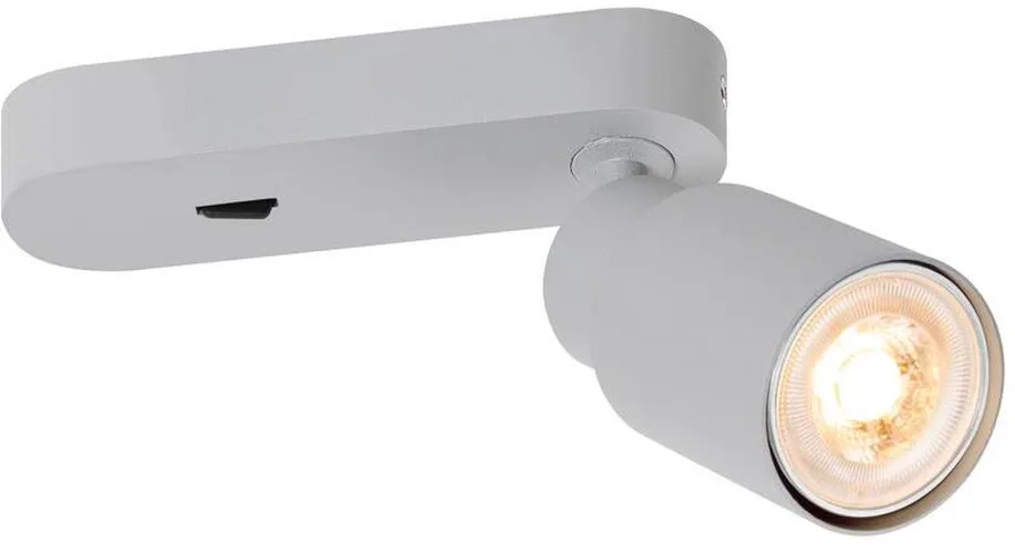 PURI 2.0 Tube, Wand- und Deckenaufbauleuchte, Schalter, rechteckig, 1x max. 6W GU10, grau - Wand- und Deckenleuchten de SLV – photo produit