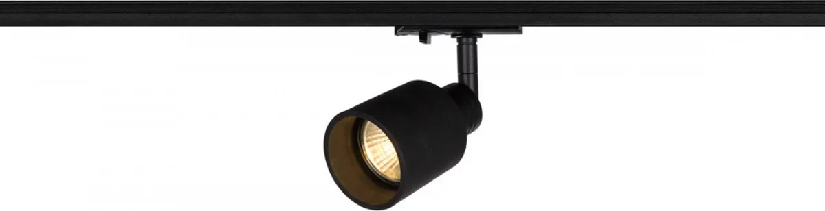 PURI TRACK SPOT, QPAR51 Glas, schwarz 50W, inkl. 1P.-Adapter - Leuchten mit 1 Phasen Adapter von SLV – Produktfoto
