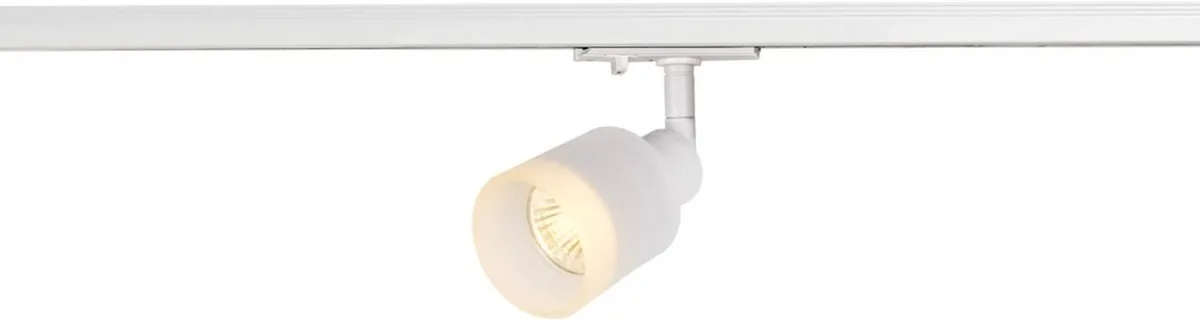 PURI TRACK SPOT, QPAR51 Glas, weiß 50W, inkl. 1P.-Adapter - Leuchten mit 1 Phasen Adapter von SLV – Produktfoto