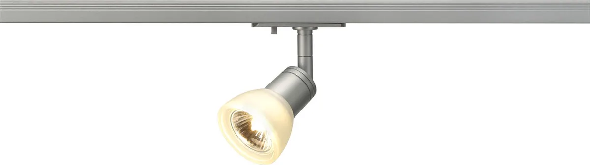 PURIA Spot, silbergrau, GU10, max. 50W, inkl. 1P.-Adapter - Leuchten mit 1 Phasen Adapter von SLV – Produktfoto