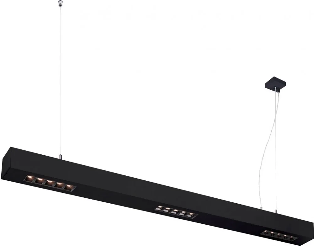 Q-LINE PD, LED Indoor Pendelleuchte, 1m, BAP, schwarz, 3000K - Pendelleuchten de SLV – photo produit