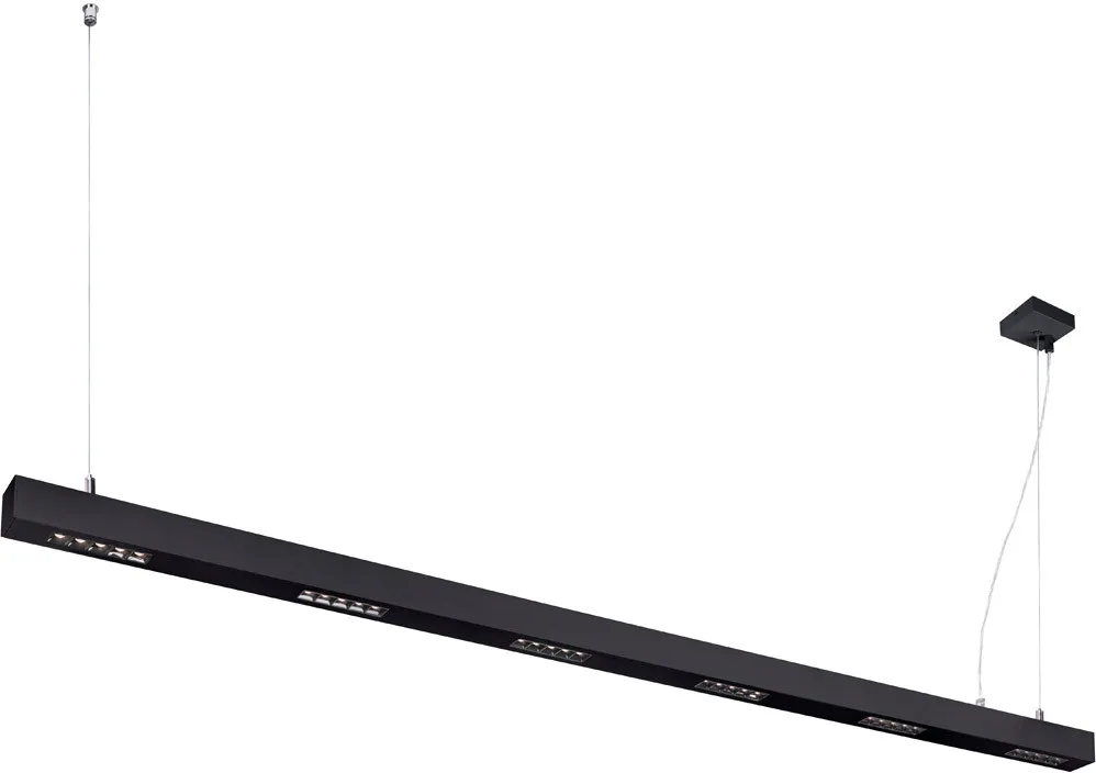 Q-LINE PD, LED Indoor Pendelleuchte, 2m, BAP, schwarz, 3000K - Pendelleuchten de SLV – photo produit