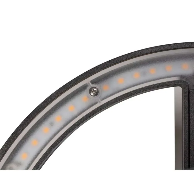 Q-Ring Wandleuchte w/Sensor 3000K IP54 Black von SLV – Produktfoto