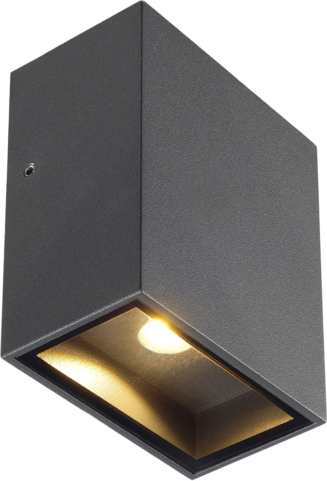 QUAD 1 XL, Wandleuchte, eckig, anthrazit, LED, 1x3,2W, 3000K - Stand-, Wand- und Deckenleuchten (Outdoor) van SLV – productfoto