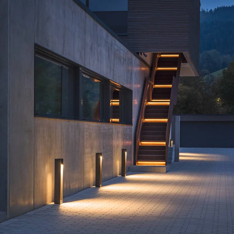 Quad Pole LED tuinpadverlichting, aluminium, hoogte 90 cm von SLV in Anthrazit – Produktfoto