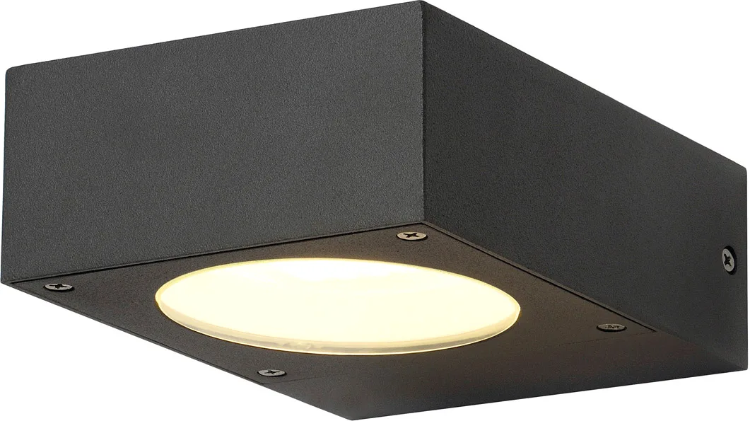 QUADRASYL Wandleuchte, WL 15, eckig, anthrazit, GX53, max. 11W - Stand-, Wand- und Deckenleuchten (Outdoor) von SLV – Produktfoto