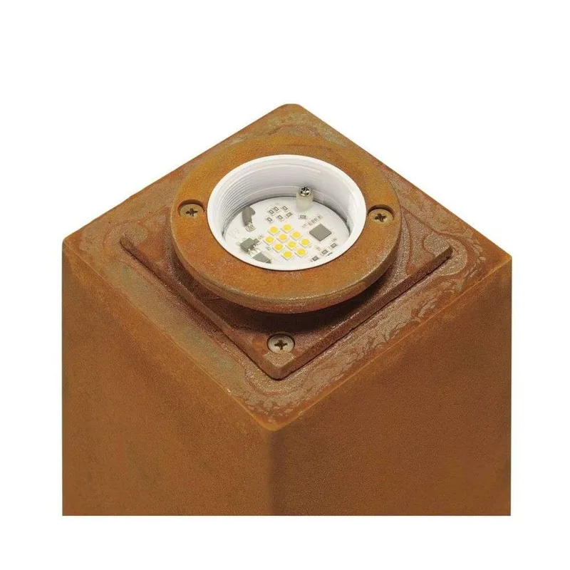 Rusty Square 40 Lampe de Jardin LED Rusted Steel de SLV – photo produit