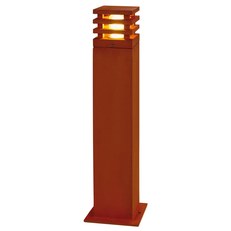 Rusty Square 70 Gartenleuchte Rusted Steel von SLV – Produktfoto