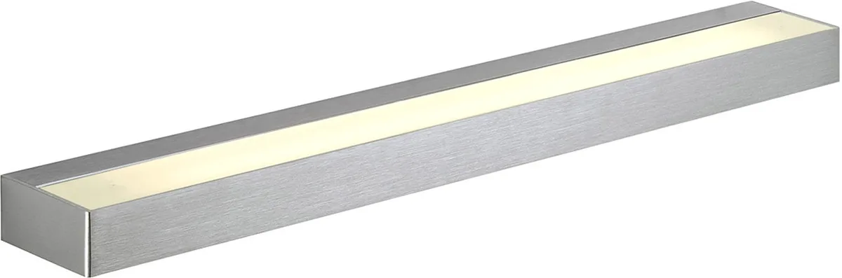 SEDO 14 Wandleuchte, LED, 3000K, aluminium gebürstet, Glas satiniert - Wand- und Deckenleuchten fra SLV – produktbillede