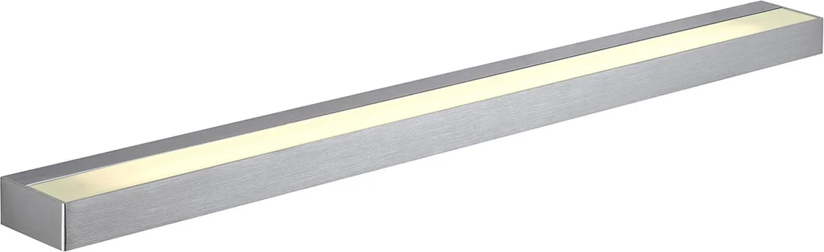 SEDO LED 21 Wandleuchte, eckig alu-brushed, Glas satiniert - Wand- und Deckenleuchten von SLV – Produktfoto