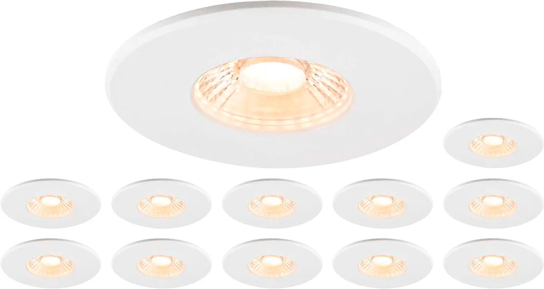 Set bestehend aus 12x 1007095 UNIVERSAL DOWNLIGHT PHASE IP65 38° und 1007097 UNIVERSAL - Downlights by SLV – product photo