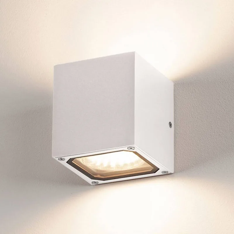 Sitra Cube buitenwandlamp fra SLV i Hvid – produktbillede