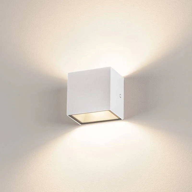 Sitra Cube LED buitenwandlamp de SLV en Blanc – photo produit