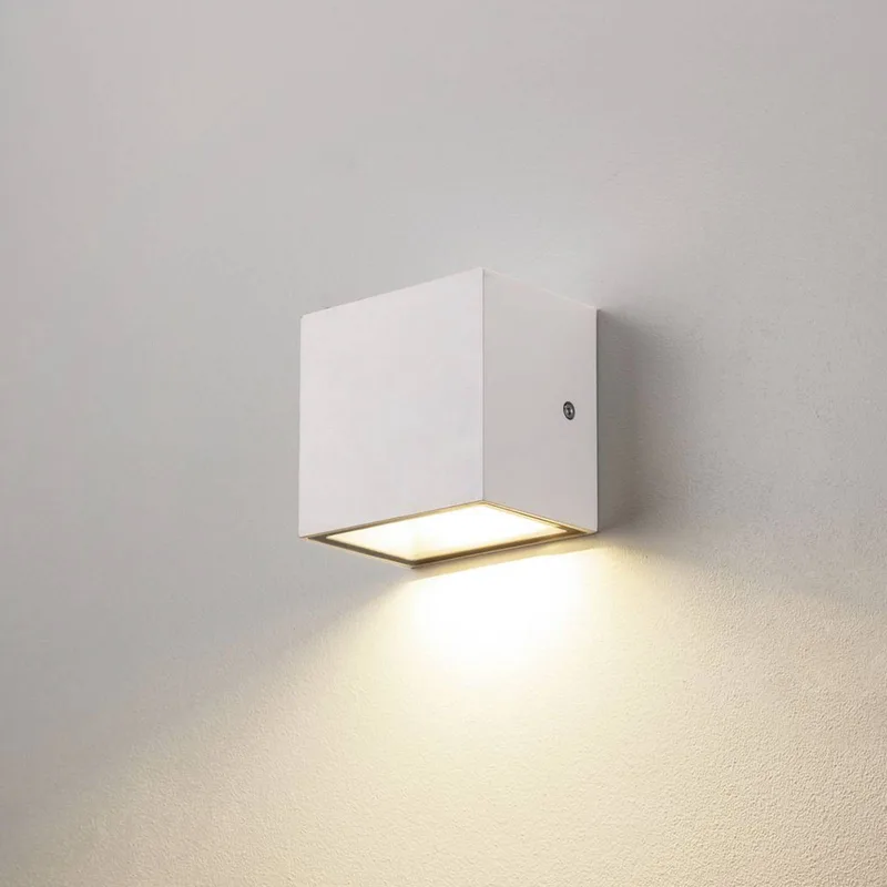 Sitra Enkele LED buiten wandlamp de SLV en Blanc – photo produit