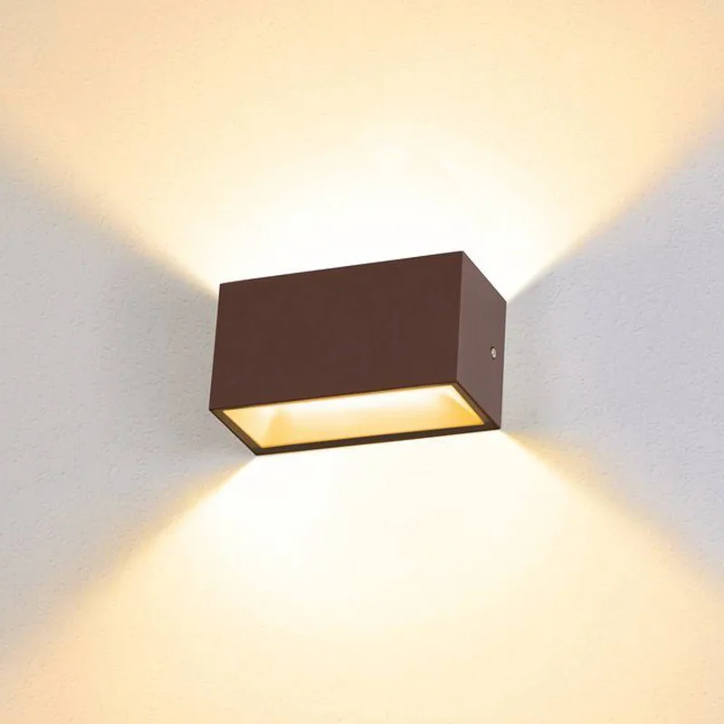 Sitra LED udendørs væglampe op/ned 20cm rust fra SLV i Roest – produktbillede