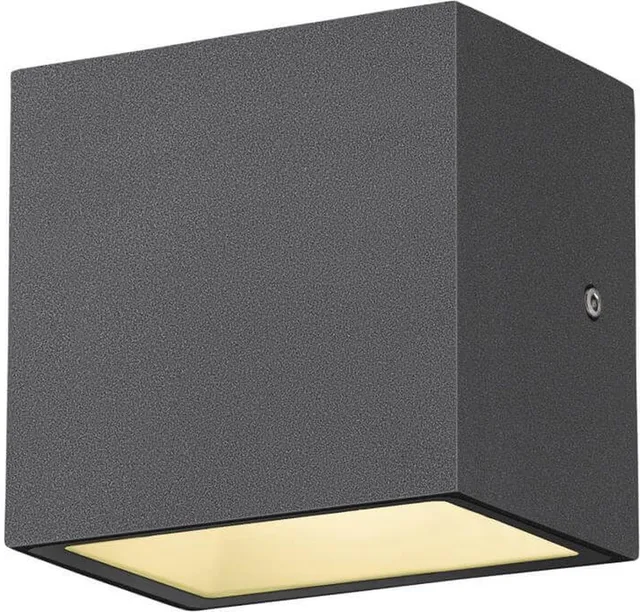 Sitra Single LED udendørs-væglampe ned antracit