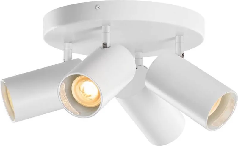 Asto Tube takspotlight GU10 4 lampor Rondell vit från SLV i Vit – produktbild