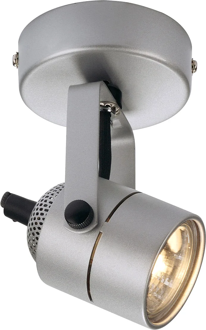 SPOT 79 GU10, silbergrau, mit Rosette - Wand- und Deckenleuchten von SLV – Produktfoto