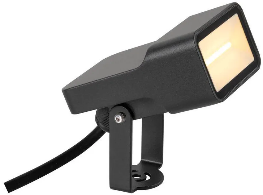 SYNA WIDE, Erdspiessleuchte, 3000 K, 115°, IP65, eckig, schwarz - Strahler (Outdoor) von SLV – Produktfoto