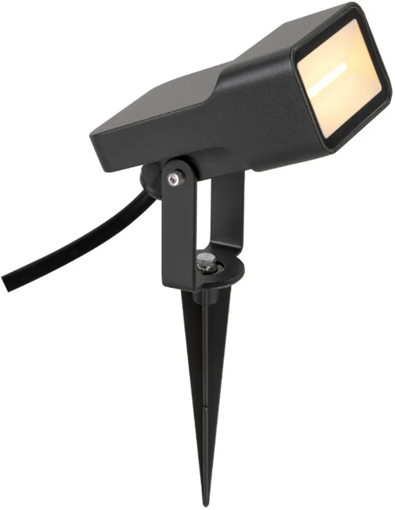 SYNA WIDE grond spot 5.5W 650lm warm 3000K IP65 zwart (1008479) de SLV en Blanc – photo produit