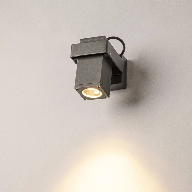 Theo Buitenwandlamp met beugel, variabel by SLV in Anthracite – product photo