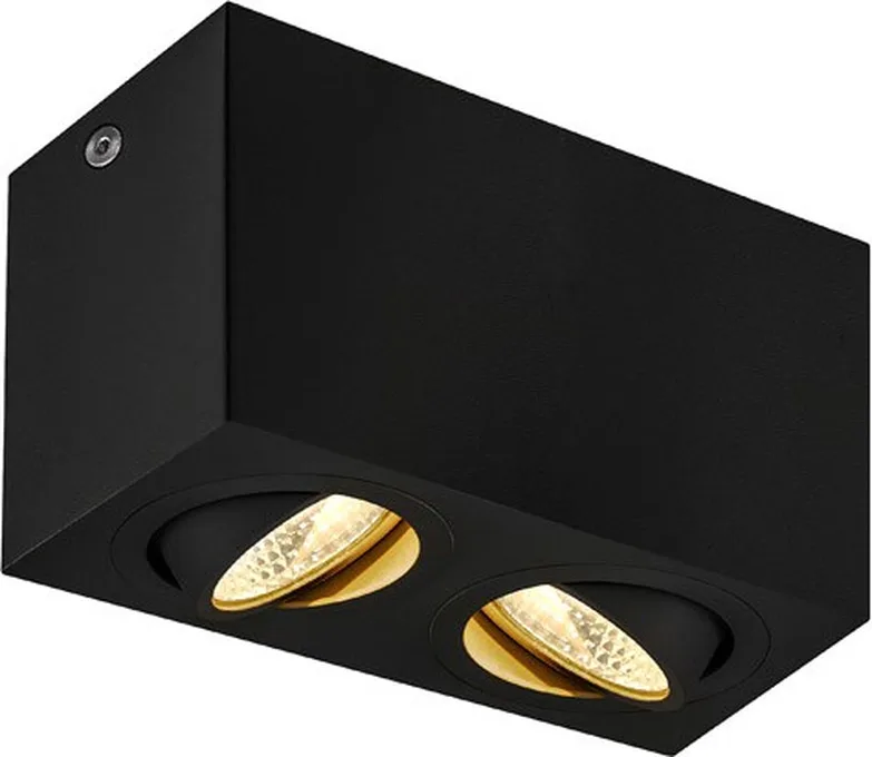 Plafondlamp Triledo 2-lichts 16cm 3000K zwart SLV - 1002003 van SLV – productfoto