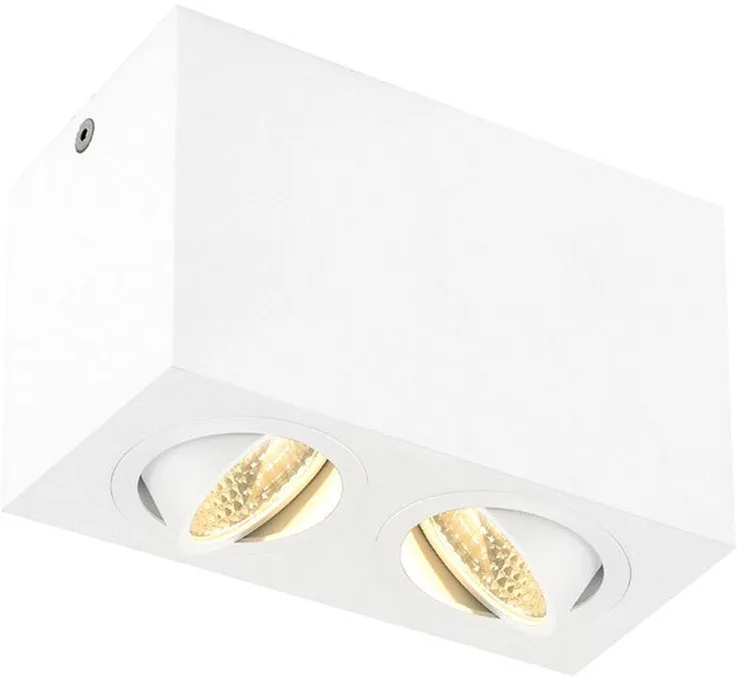 TRILEDO, LED Indoor Deckenaufbauleuchte, 2x, weiß, 3000K, 16W - Wand- und Deckenleuchten fra SLV – produktbillede