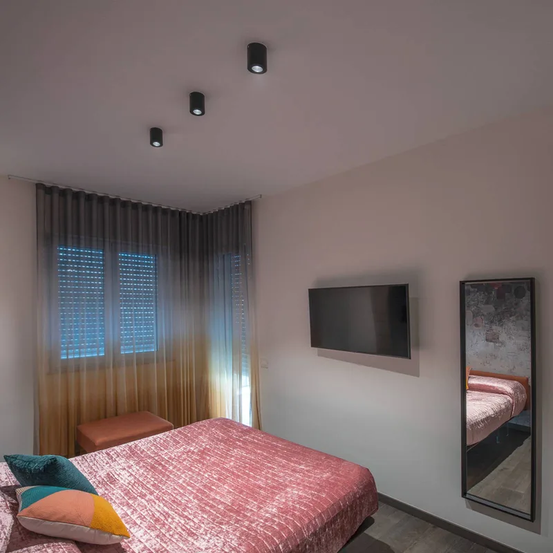 Triledo plafondlamp, aluminium, Ø 10 cm van SLV in Zwart – productfoto