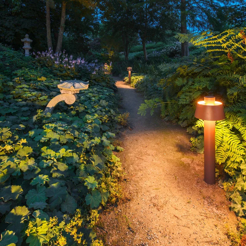 tuinpadverlichting Photoni 75, roestkleurig, aluminium, hoogte 75 cm von SLV in Roest – Produktfoto