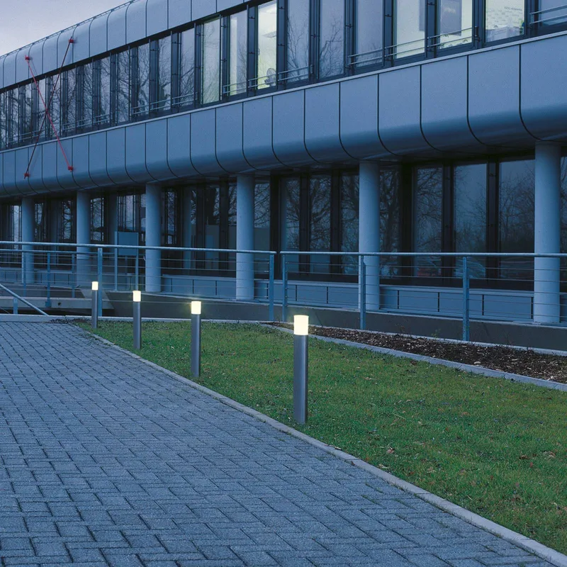 tuinpadverlichting Roxy acryl, hoogte 90 cm, grijs, roestvrij staal de SLV en Roestvrij staal, Opaal – photo produit