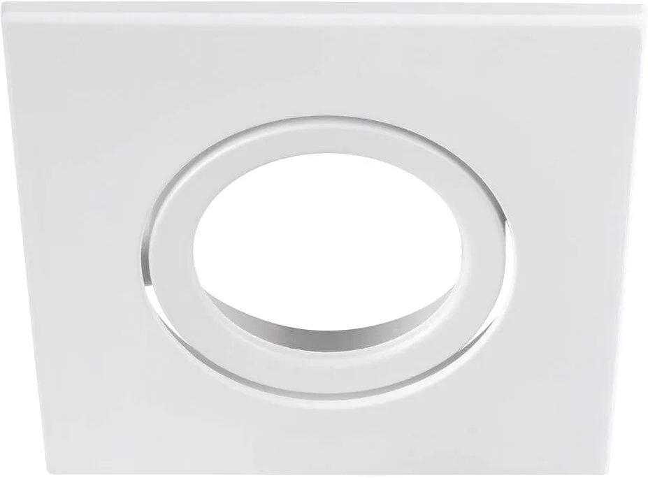 UNIVERSAL DOWNLIGHT Abdeckung, für Downlight IP20, schwenkbar, eckig, weiss - Einbauringe från SLV – produktbild