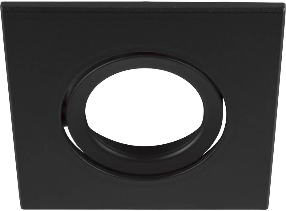 UNIVERSAL DOWNLIGHT Abdeckung, für Downlight IP20, schwenkbar, eckig, schwarz - Einbauringe von SLV – Produktfoto