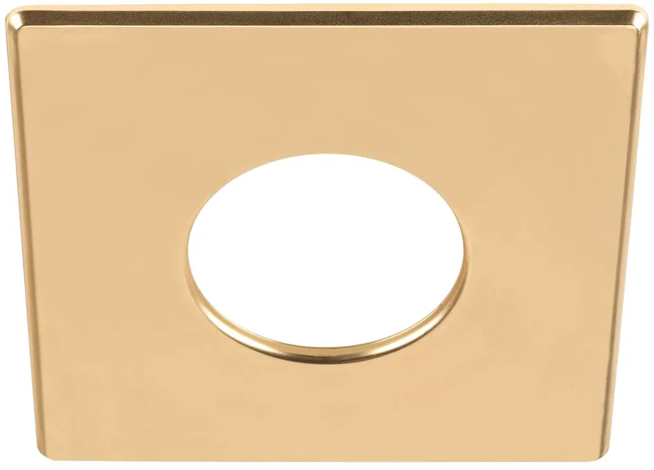 UNIVERSAL DOWNLIGHT Abdeckung, für Downlight IP65, eckig, gold matt - Einbauringe de SLV – photo produit