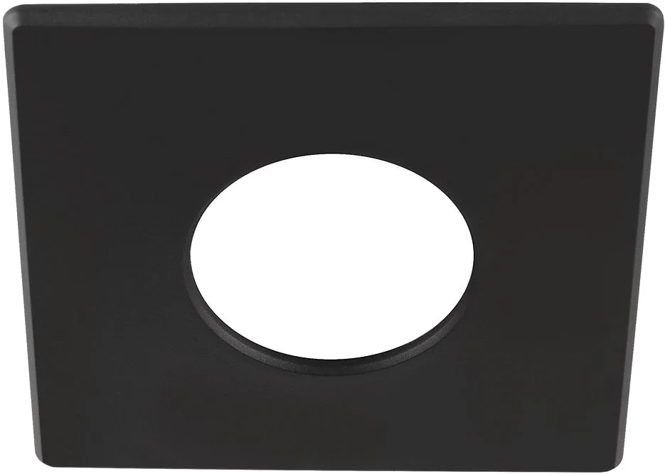 UNIVERSAL DOWNLIGHT Abdeckung, für Downlight IP65, eckig, schwarz - Einbauringe by SLV – product photo